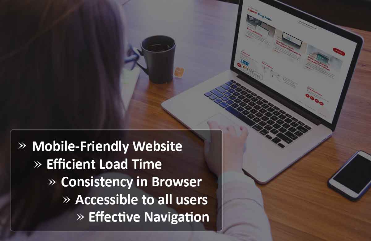 Characteristics for user-friendly website